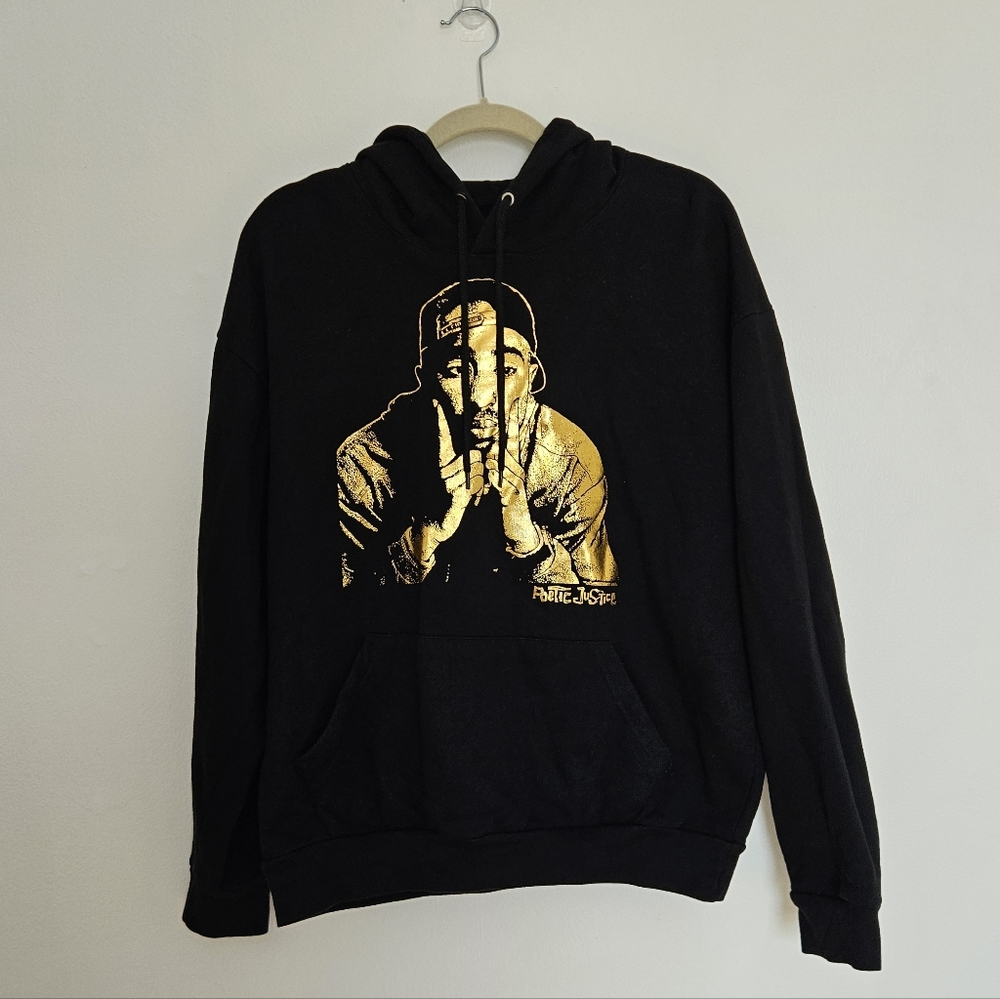 2 Pac Graphic Hoodie Poetic Justice
